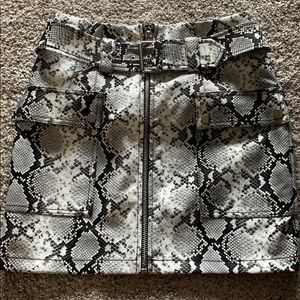 TopShop Snakeskin Skirt